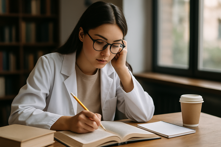 Pflegefachkraft mit Tablet am Patientenbett