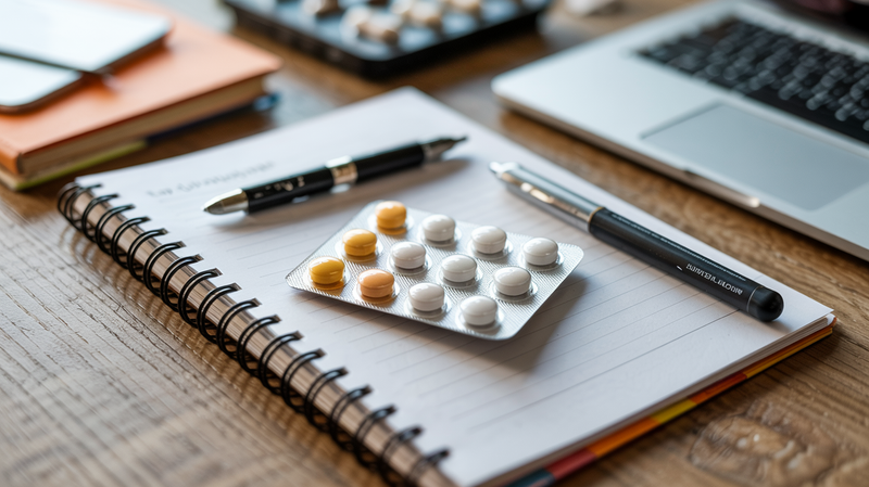 Pharmazeutisch-technische Assistentin bei der Beratung zu Medikamenten in einer Apotheke